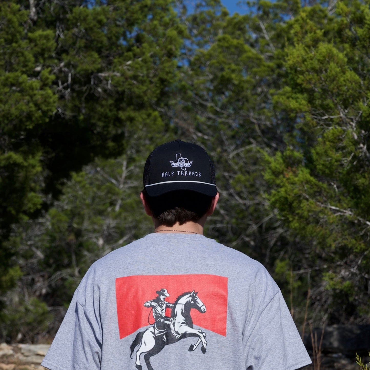 Black Rope Trucker Hat
